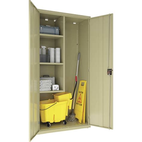 stainless steel storage cabinet janitor|janitorial supply cabinets.